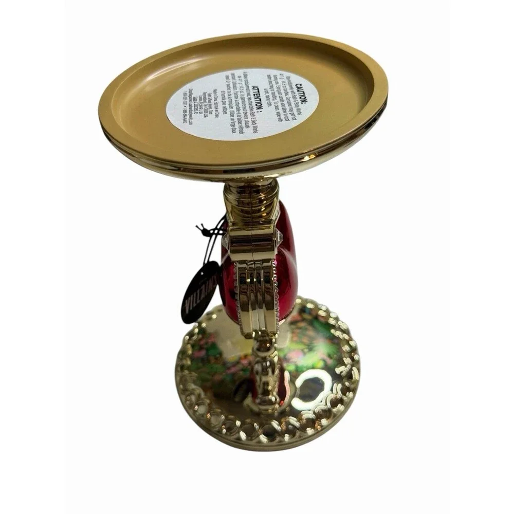 Bath & Body Works Evil Queen Pierced Heart Pedestal Disney 3-Wick Candle Holder - Picture 2 of 16